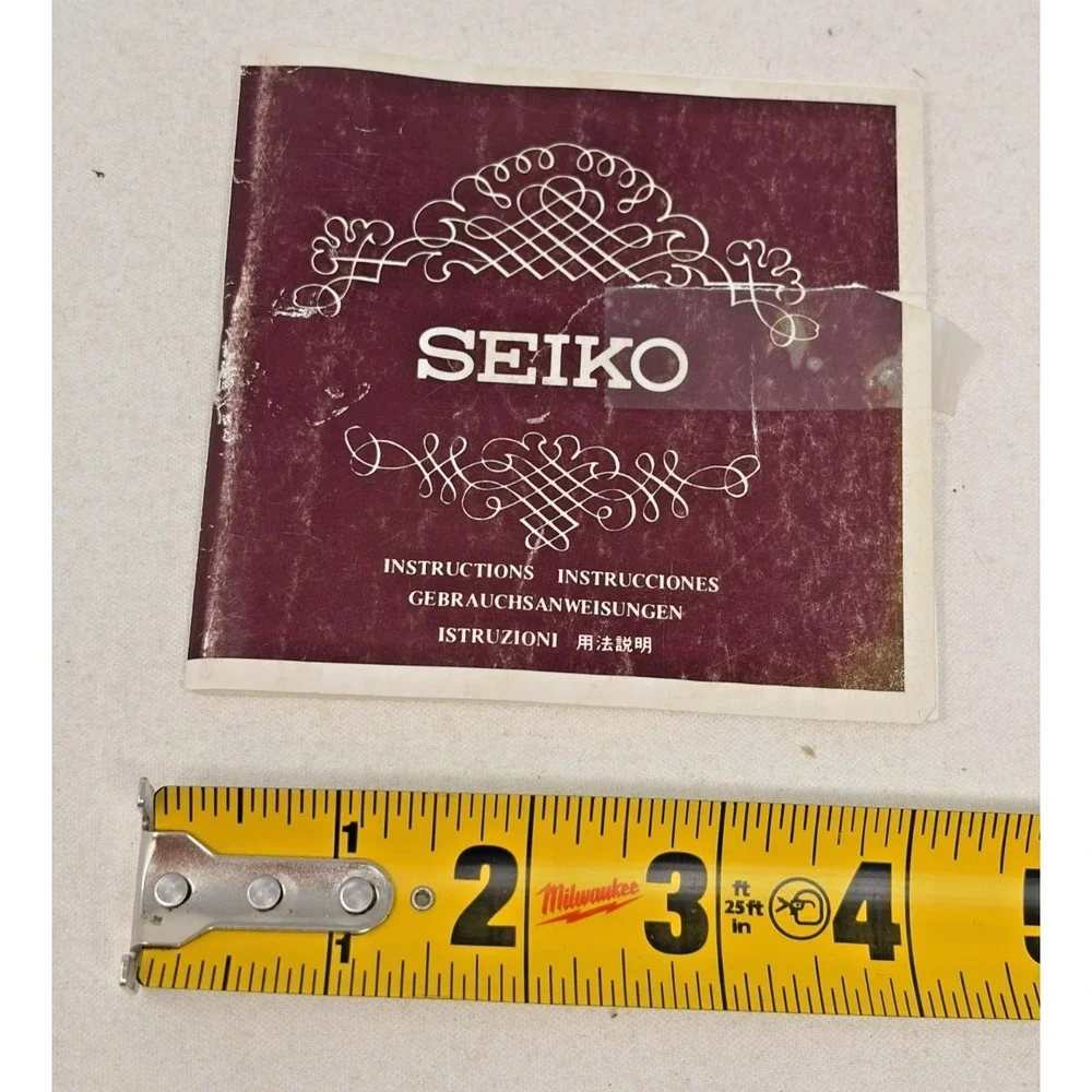 Vintage Seiko Watch Instruction Manual Booklet ONLY QNS-2R YJ20 Japan OEM